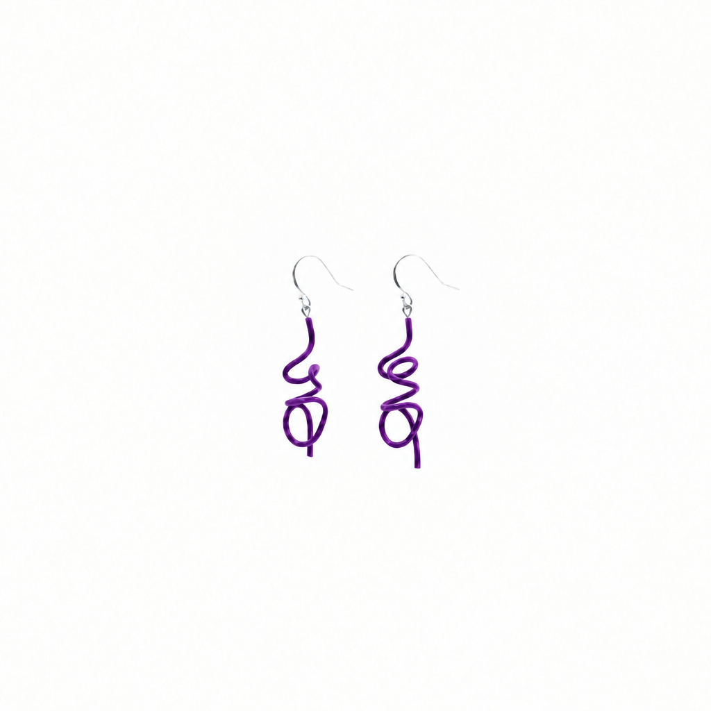 Zigigi Earrings: Purple