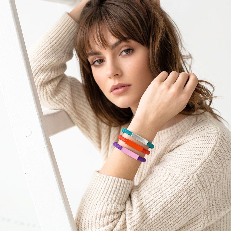 Premium Cord Bracelet Red "Beyond Simplicity" - Anthos Crafts