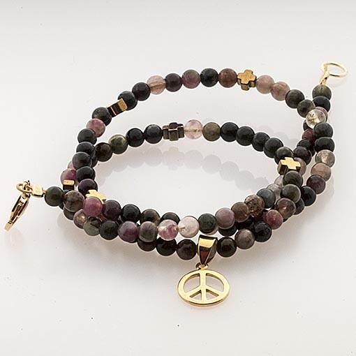 Handmade Gemstone Necklace Tourmaline - Anthos Crafts