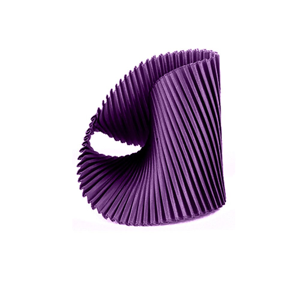 Satin Pleated Bracelet Shell Purple SH-PU - Anthos Crafts