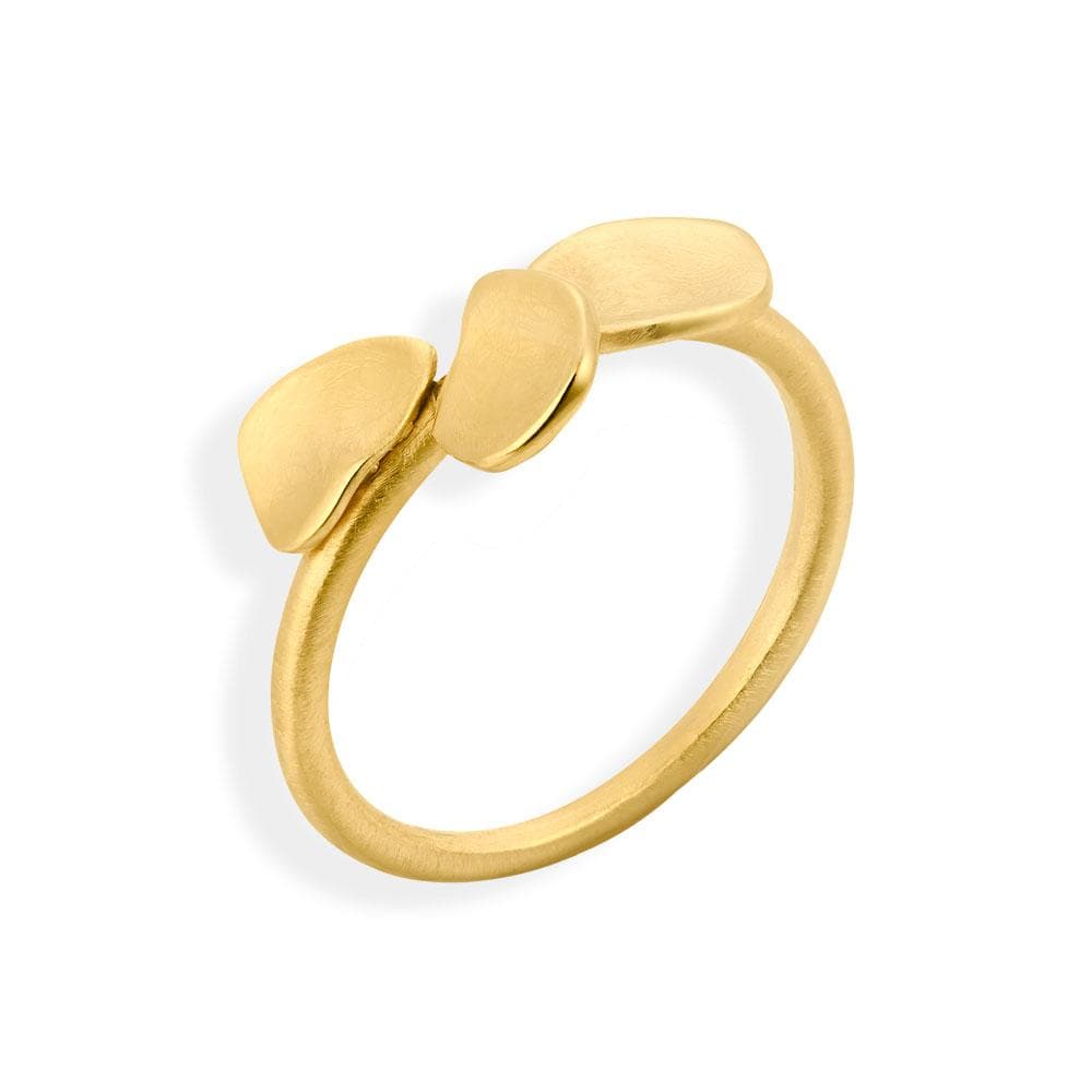 Handmade Gold Plated Ring Branca JOIDART - Anthos Crafts