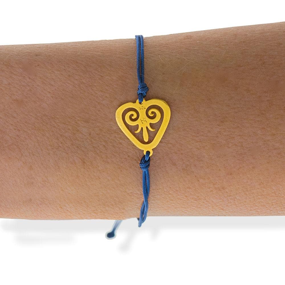 Handmade Macrame Blue Anthem Bracelet - Anthos Crafts