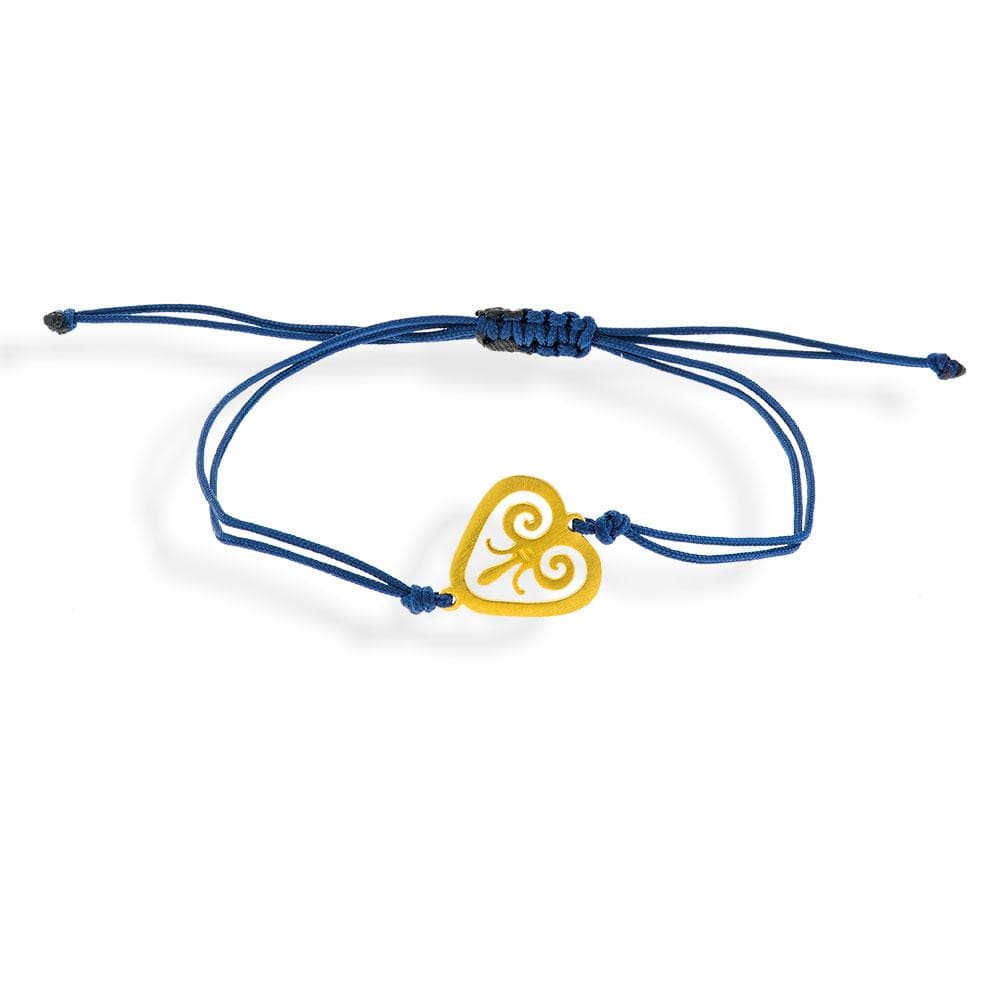 Handmade Macrame Blue Anthem Bracelet - Anthos Crafts