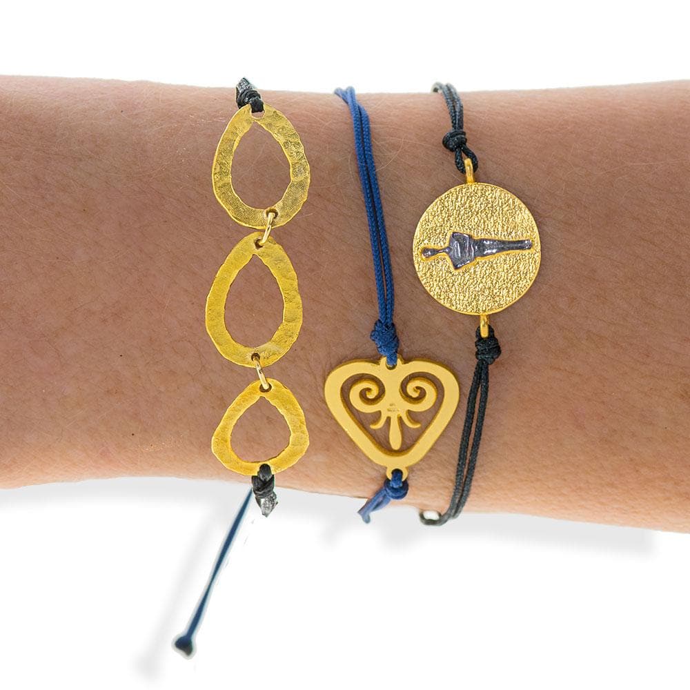 Handmade Macrame Blue Anthem Bracelet - Anthos Crafts