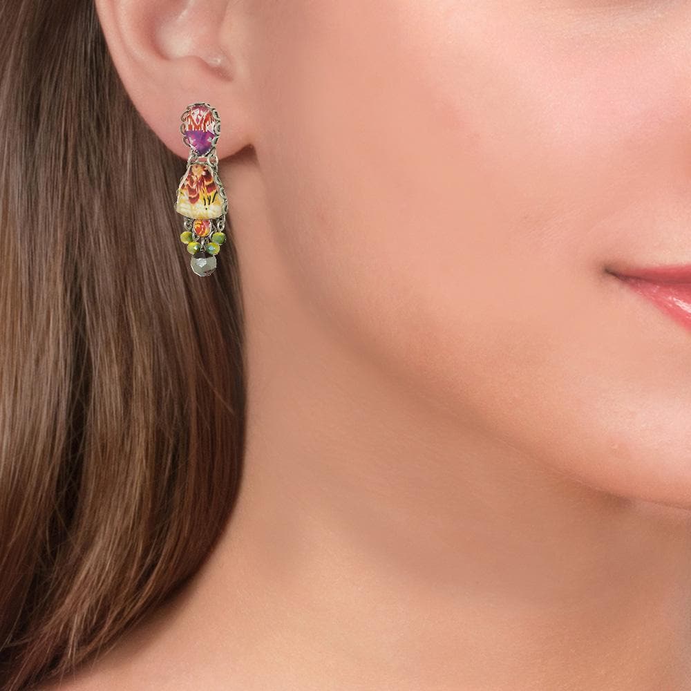 Boho Vintage Chandelier Earrings Seine Finn | Anthos Jewelry