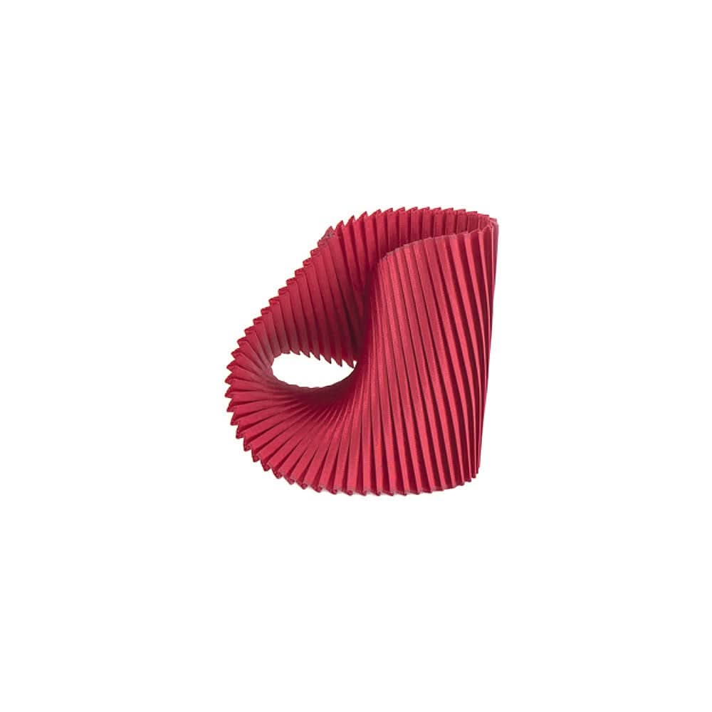 Satin Pleated Bracelet Shell Red SH-RE - Anthos Crafts