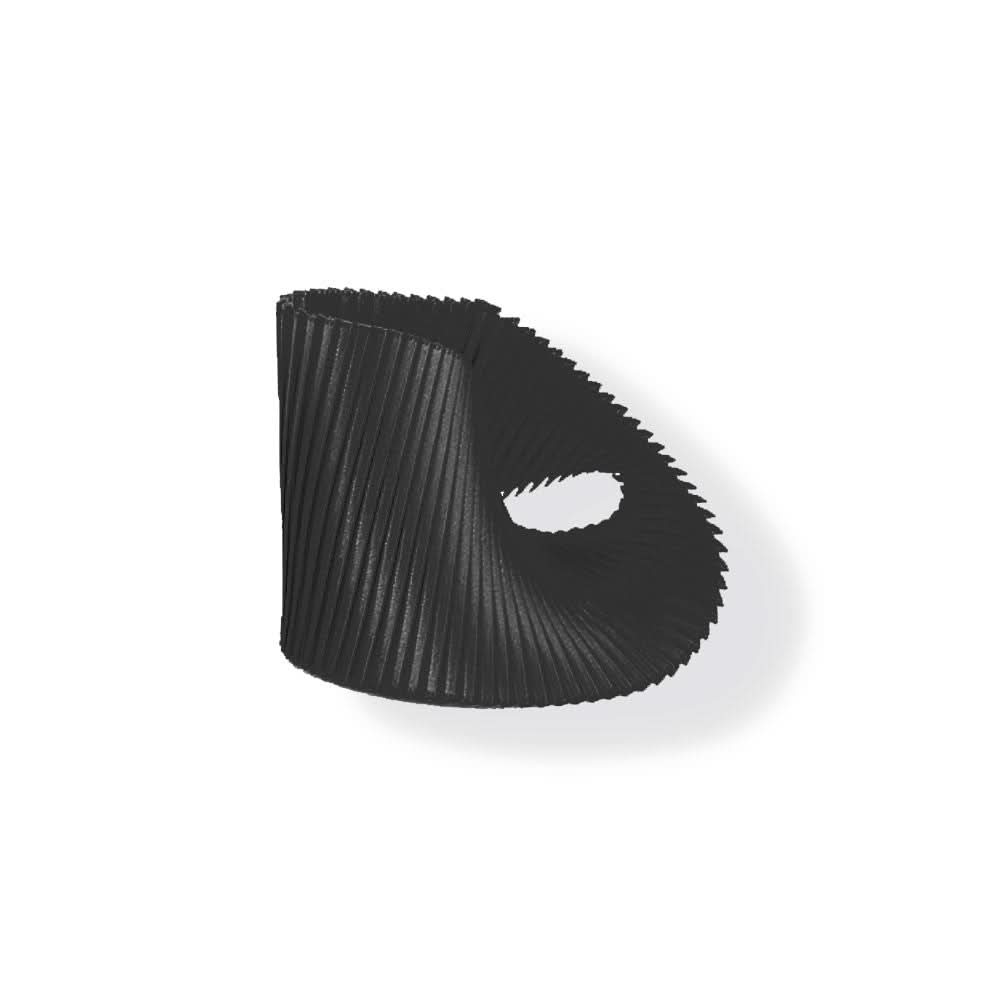 Satin Pleated Bracelet Shell Black SH-BLA - Anthos Crafts